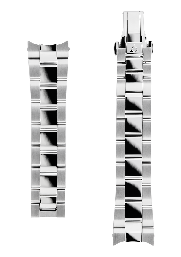 21MM - Silver Stainless Steel Strap