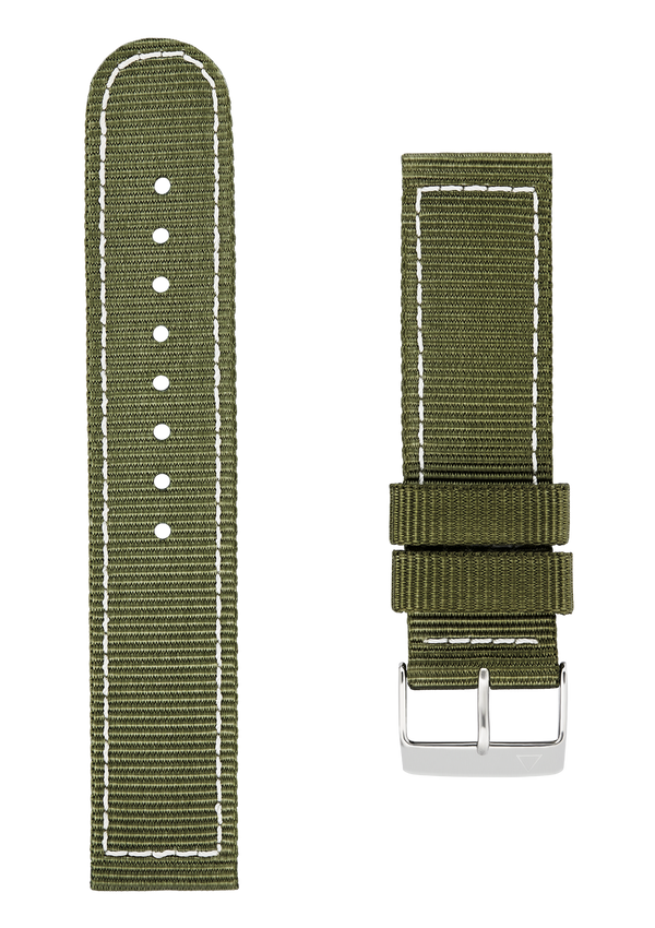 21MM - Green Nylon Strap