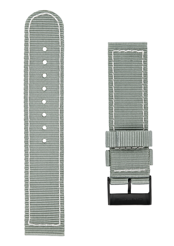 21MM - Grey Nylon Strap