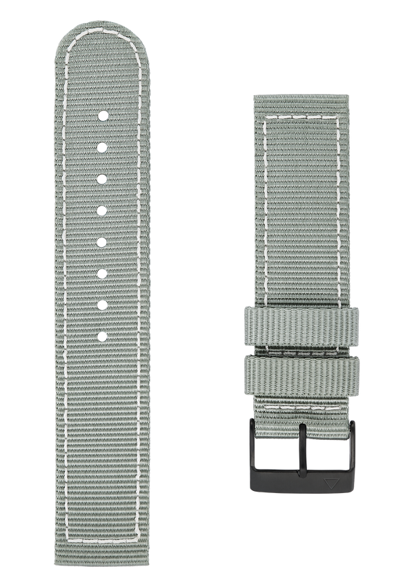 21MM - Grey Nylon Strap