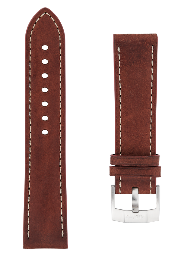 22MM - Brown Calf Leather Strap