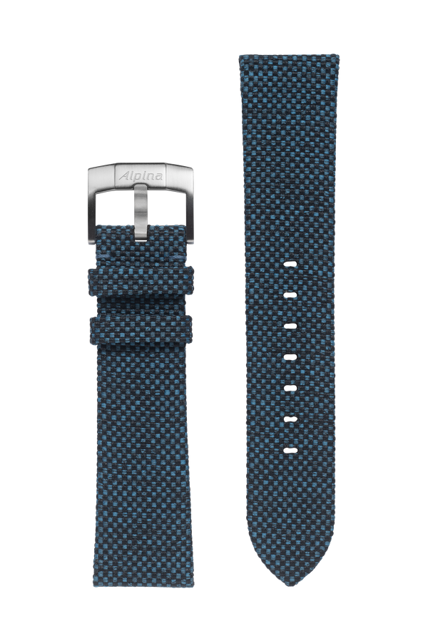 22MM - Blue & black RPT (Recycled plastic bottles ) Strap